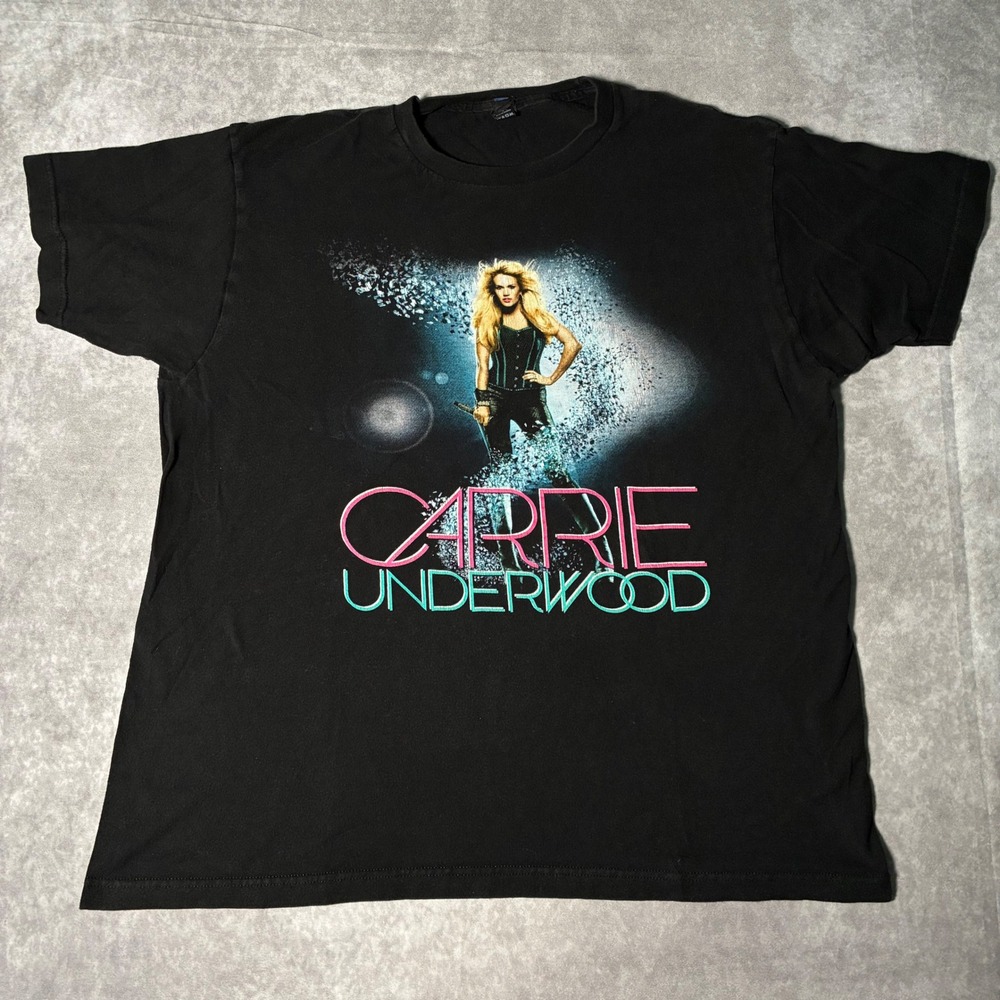 Carrie Underwood 2013 The Blown Away Tour T-Shirt Mens XL Black Concert Tee